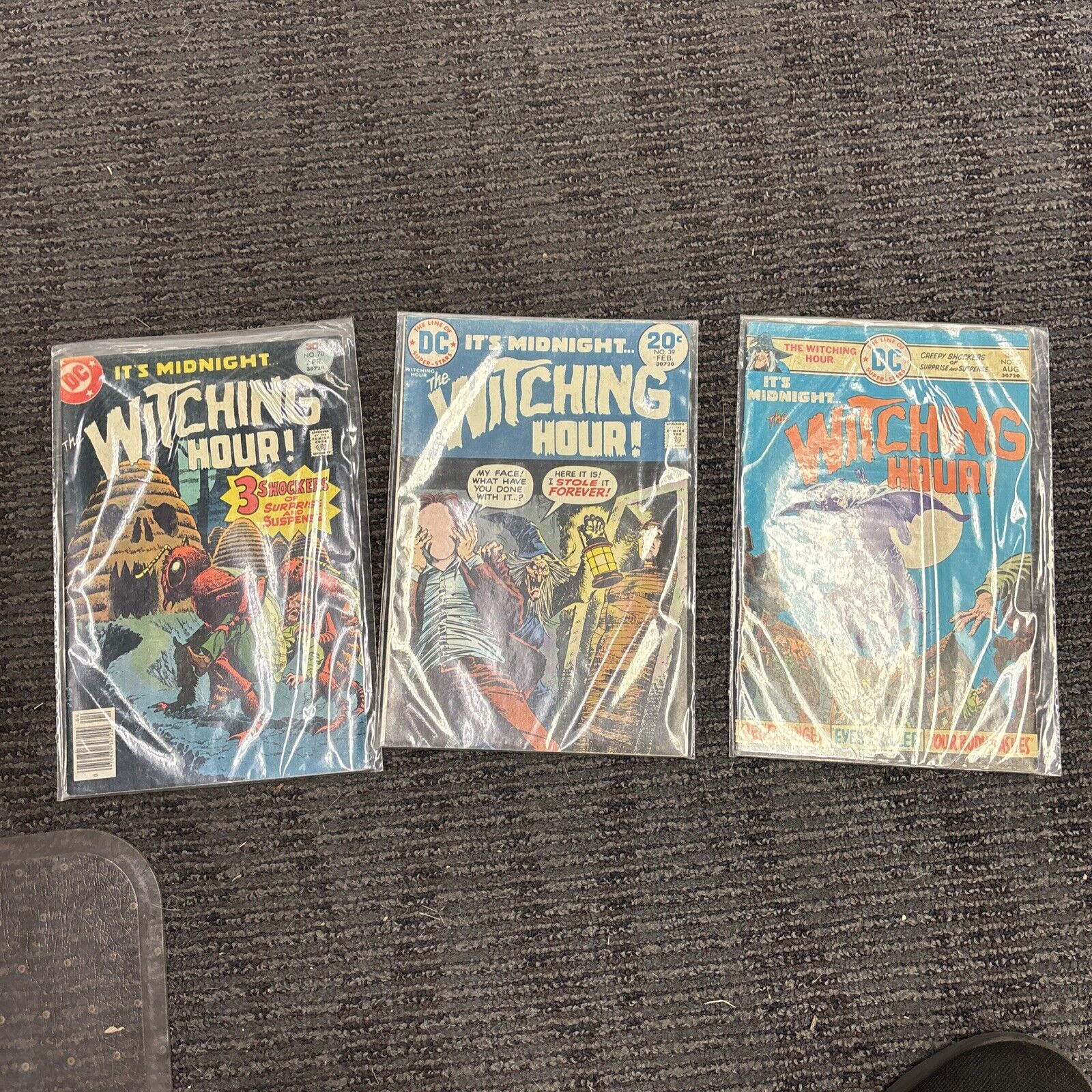 DC Comics - THE WITCHING HOUR - No. 39 - No. 57 - No. 70 - 1974