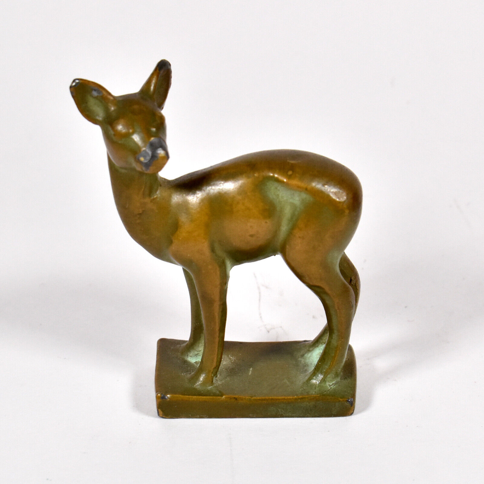 Vintage Miniature Solid Brass Fawn
