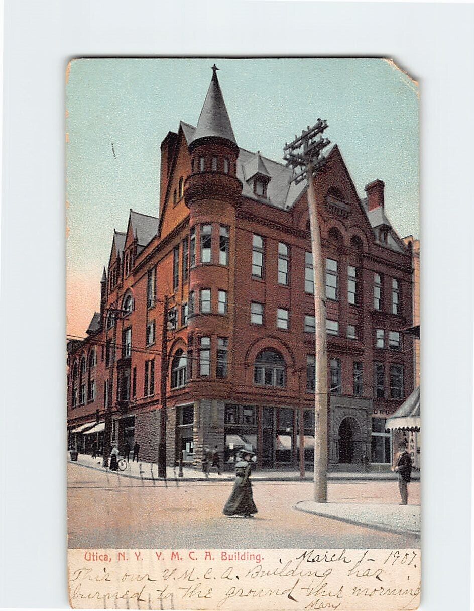 Postcard YMCA Building Utica New York USA