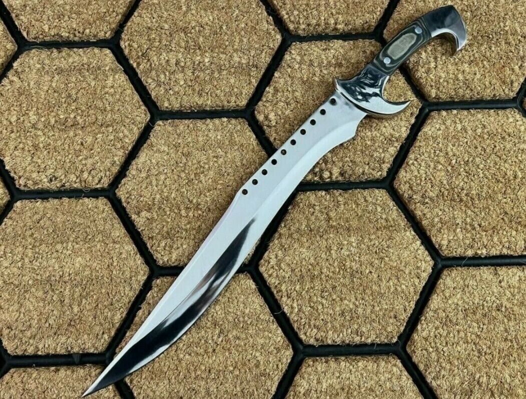 KC Rare Custom Handmade 22 Inches D2 Steel Hunting Bowie Machete Knife Full Tang