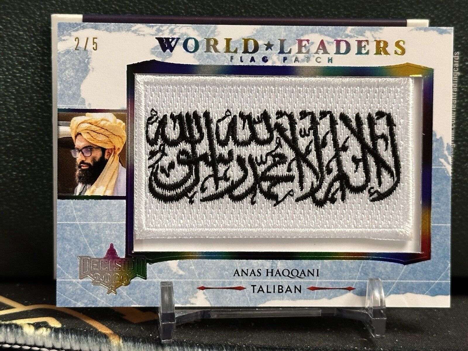 Anas Haqqani WL56 2022 Decision 2022 World Leaders Flag Patch Taliban Rainbow /5