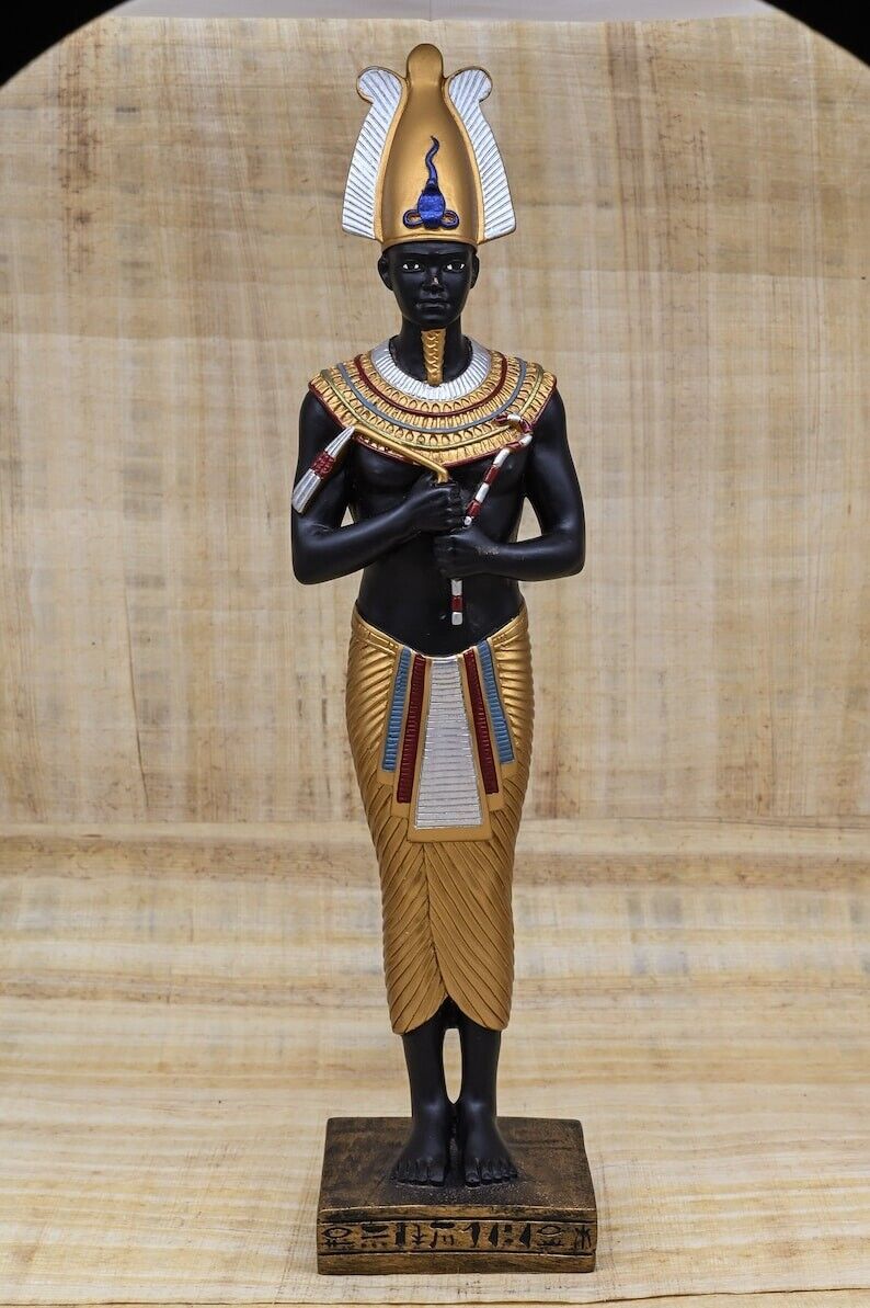 RARE ANTIQUE ANCIENT EGYPTIAN Pharaonic statue God Osiris Limestone BC