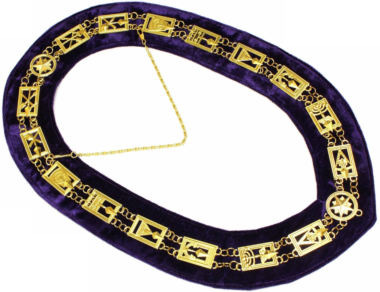 Cryptic Mason Royal & Select Master Chain Collar Regalia PURPLE Backing DMR800GP