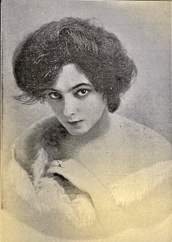 1906 Vintage Magazine Illustration Actress Marie Doro