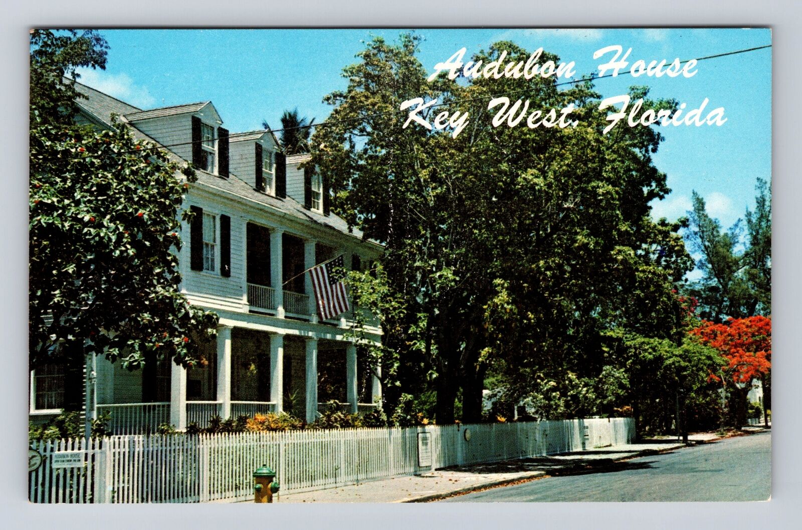 Key West FL- Florida, The Audubon House, Antique, Vintage Souvenir Postcard