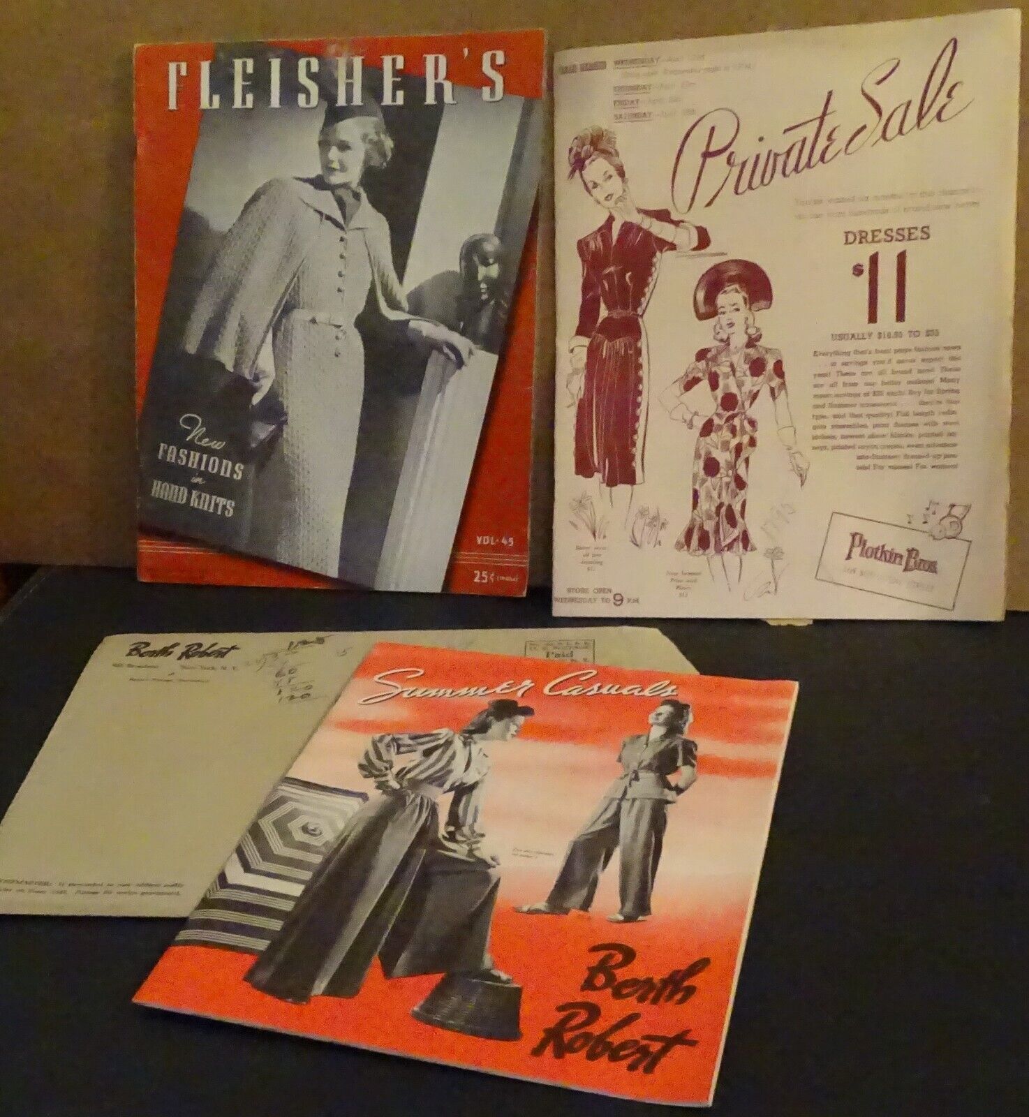 Circa 1930s Fashions - 3 Booklets etc.