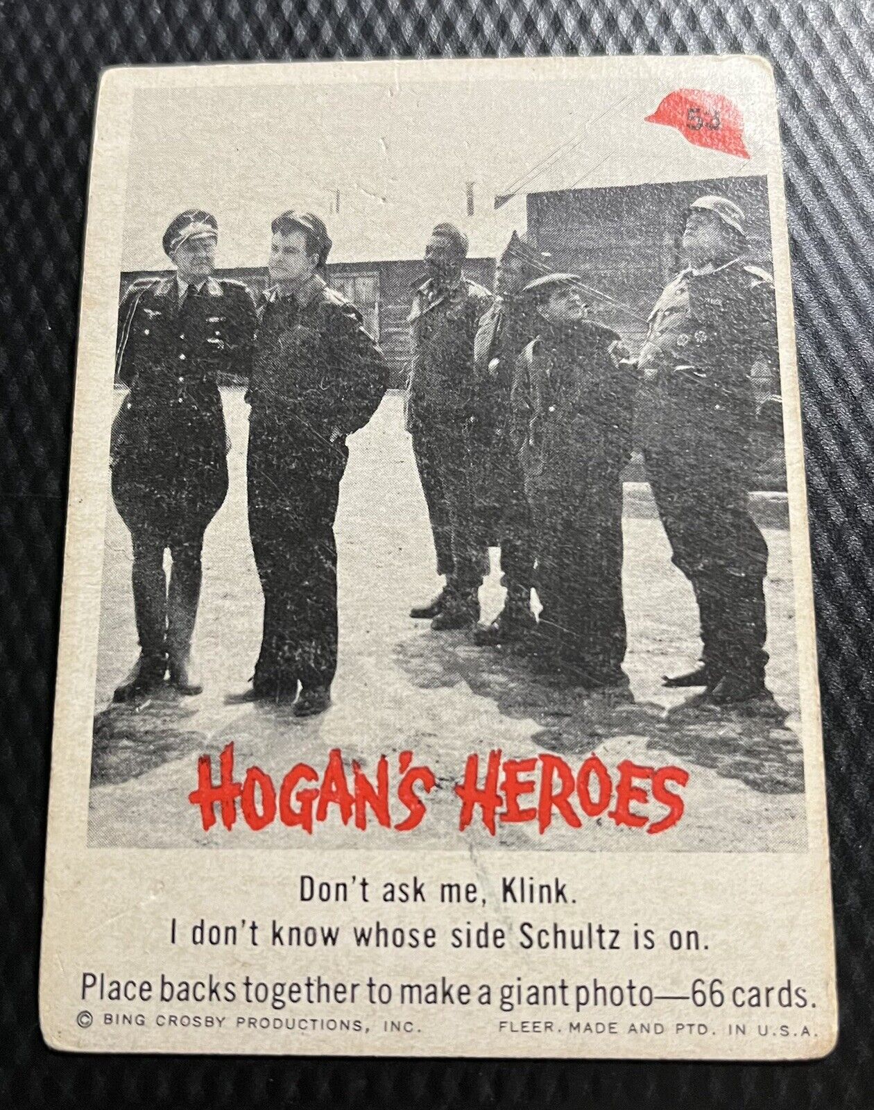1965 Fleer Hogan's Heroes - Card #53 - Lesser Grade Condition - Flaws