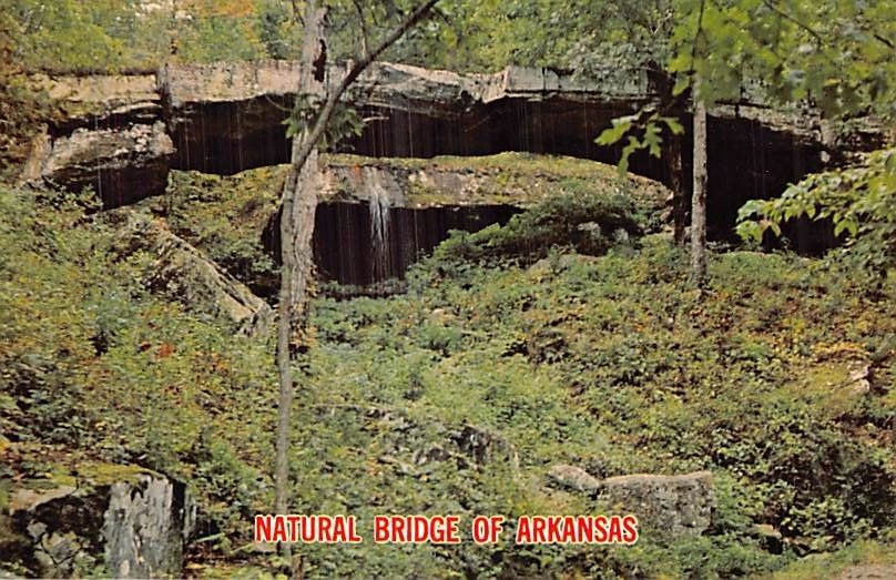 Postcard AR: Natural Bridge of Arkansas, 1987, Unposted