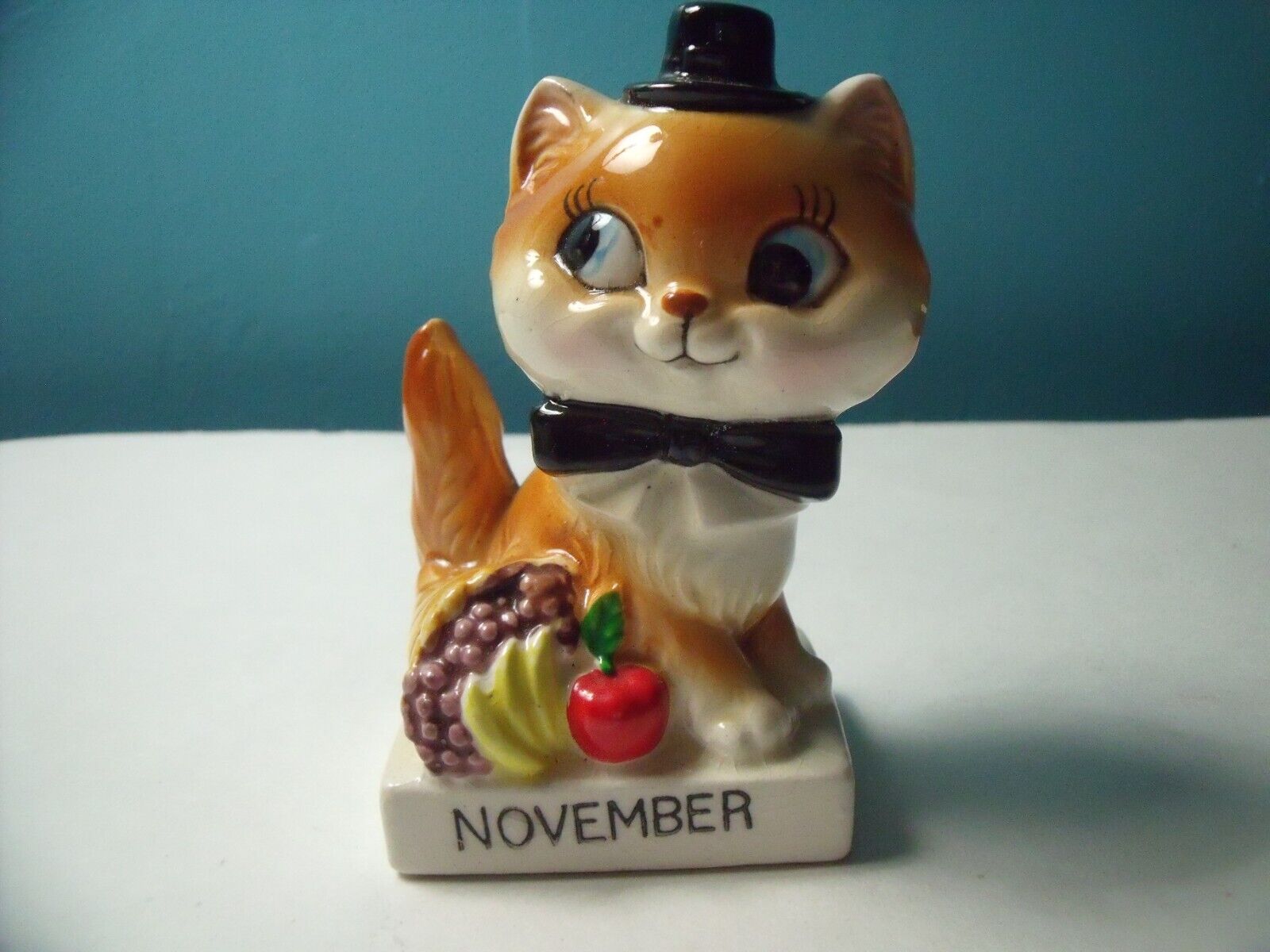 Rare Vintage Mid Century Norcrest Cat Of The Month November Made In  Japan