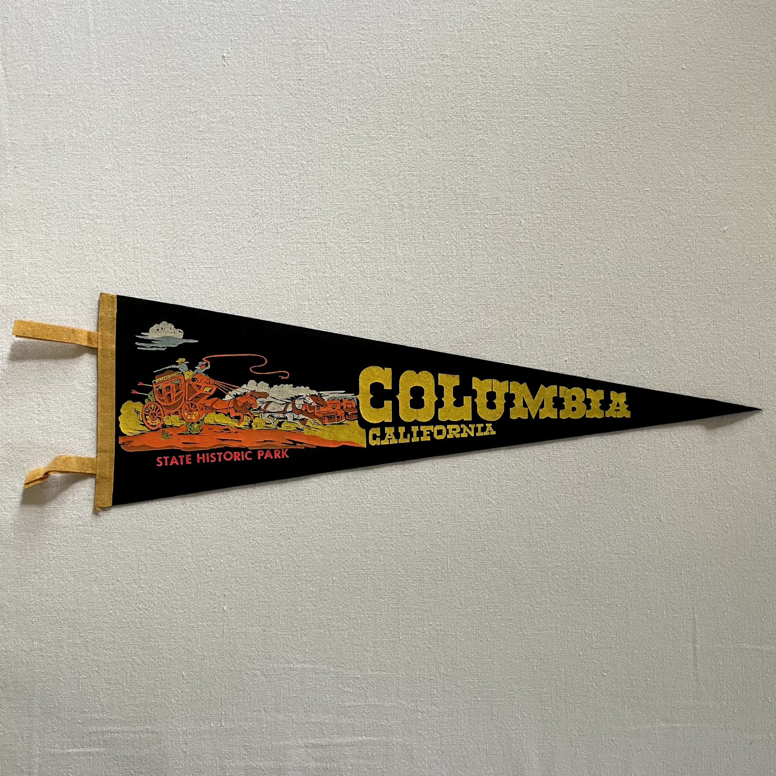 VINTAGE Columbia California State Historic Park PENNANT Very RARE