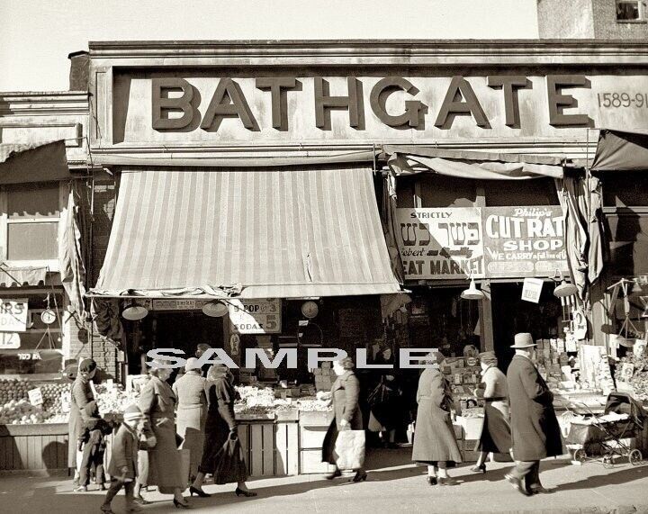 1936 BRONX New York Bathgate Ave DEPRESSION ERA STORE Photo (141-L )