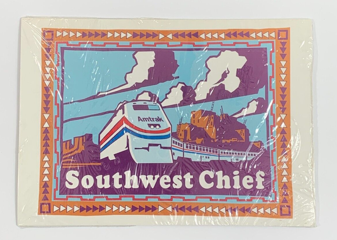 Amtrak Southwest Chief Postcard Art Print New in plastic
