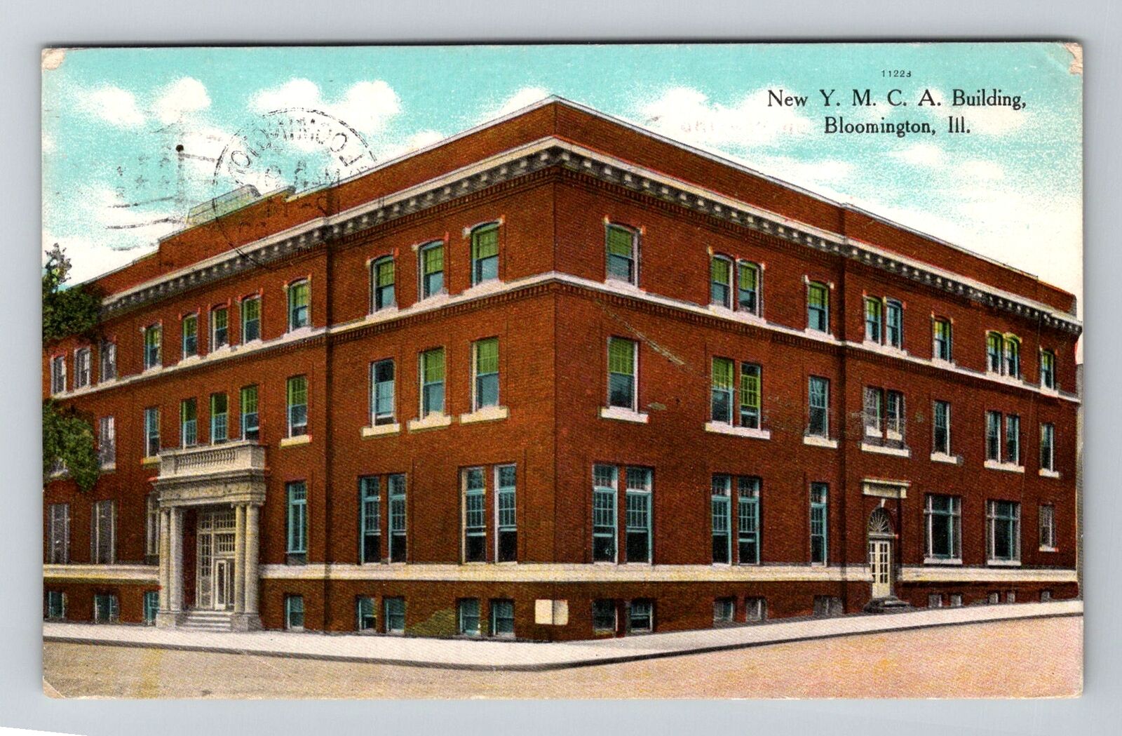 Bloomington, IL-Illinois, New YMCA Building Antique, Vintage Souvenir Postcard