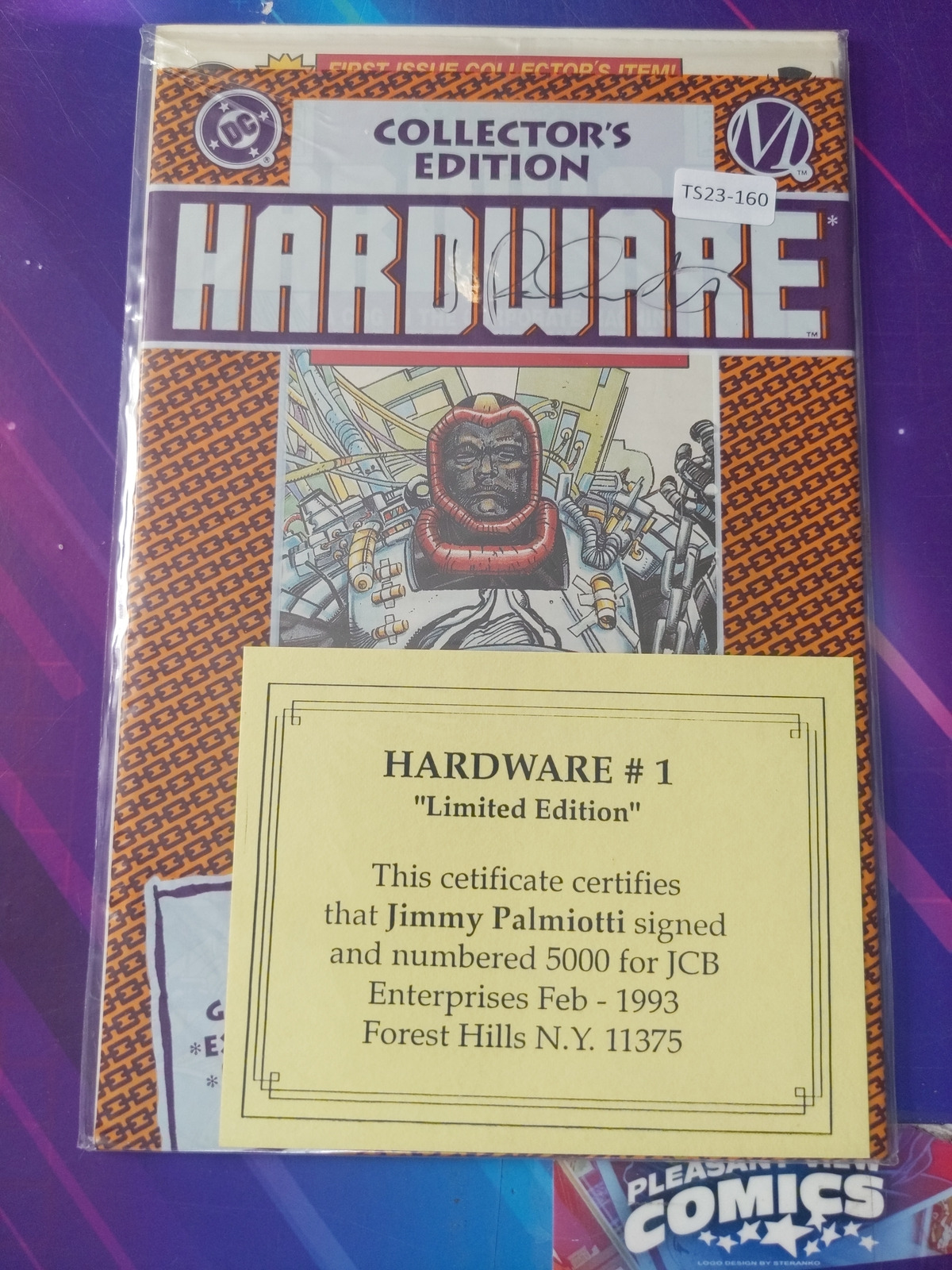 HARDWARE #1 HIGH GRADE (SIGNED) 1ST APP MILESTONE COMIC BOOK TS23-160