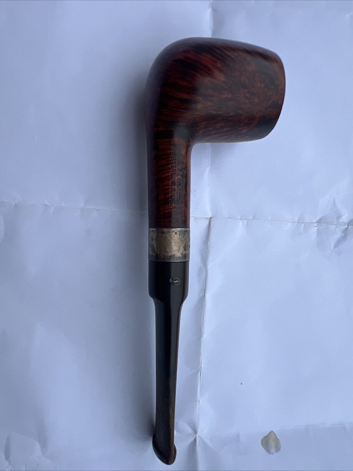 K&P Peterson Republic Of Ireland Sterling Band Briar Pipe #145