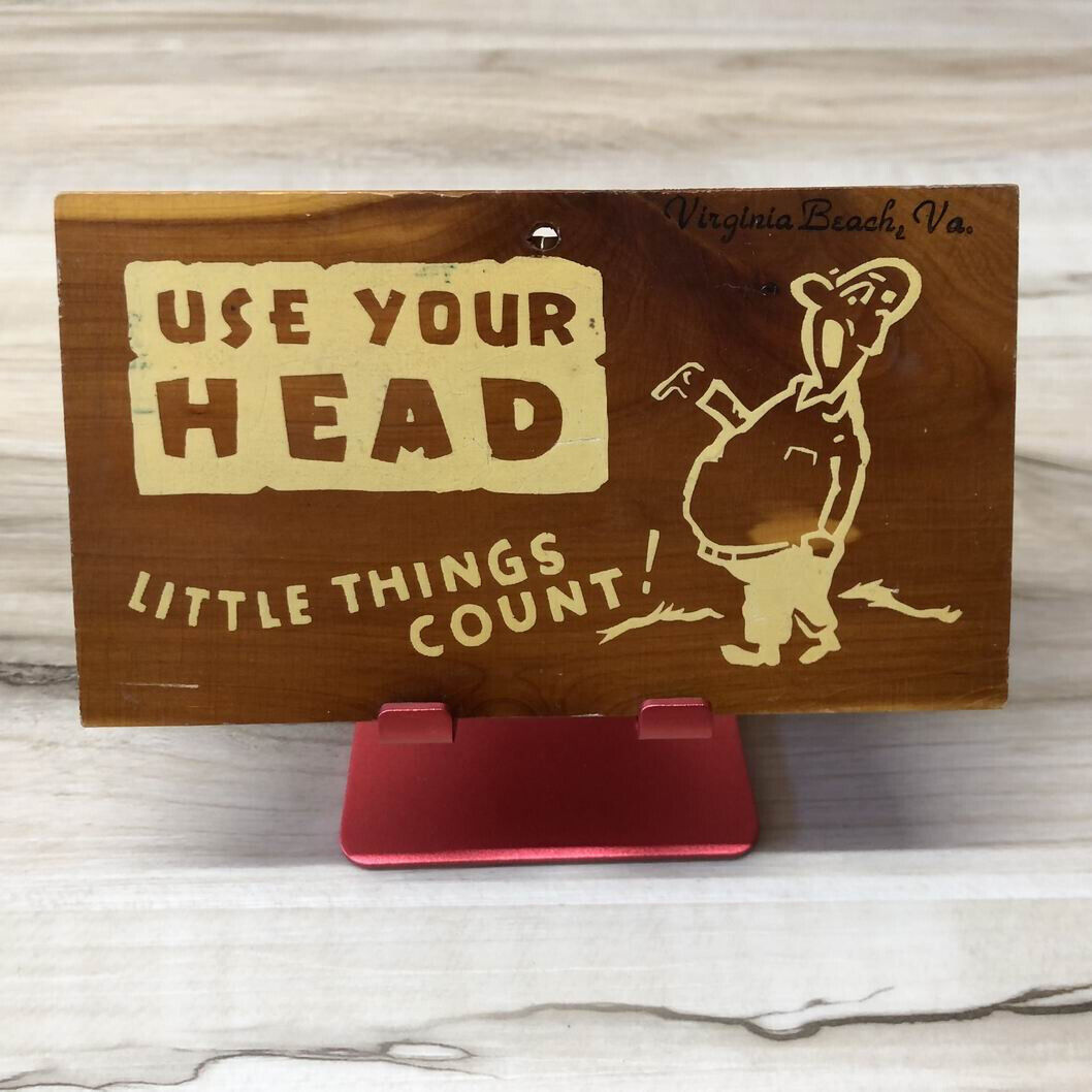Vintage CEDA-CARD ( Use Your Head, Little Things Count ) Virginia Beach, VA
