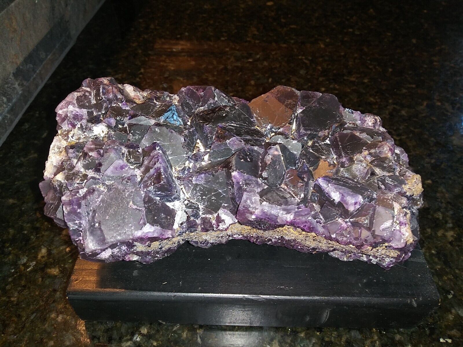 Incredible Purple Fluorite very rare in perfect condition. Approximately 7lbs.
