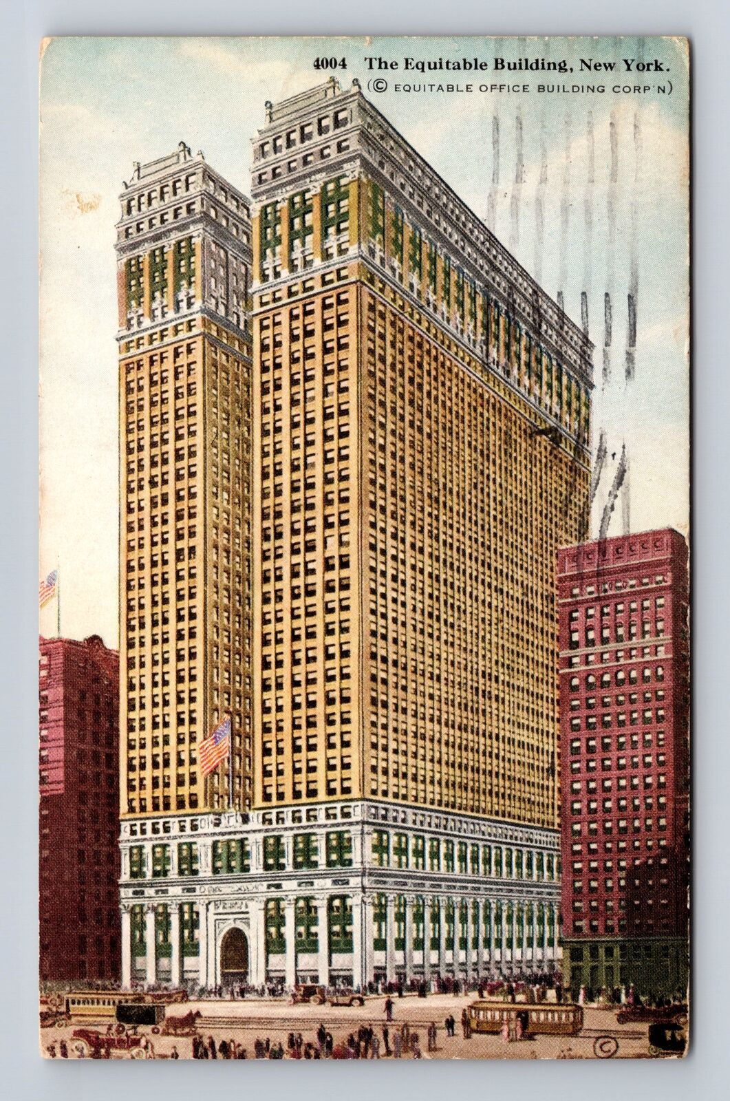 New York City NY-New York, The Equitable Building, Vintage c1914 Postcard