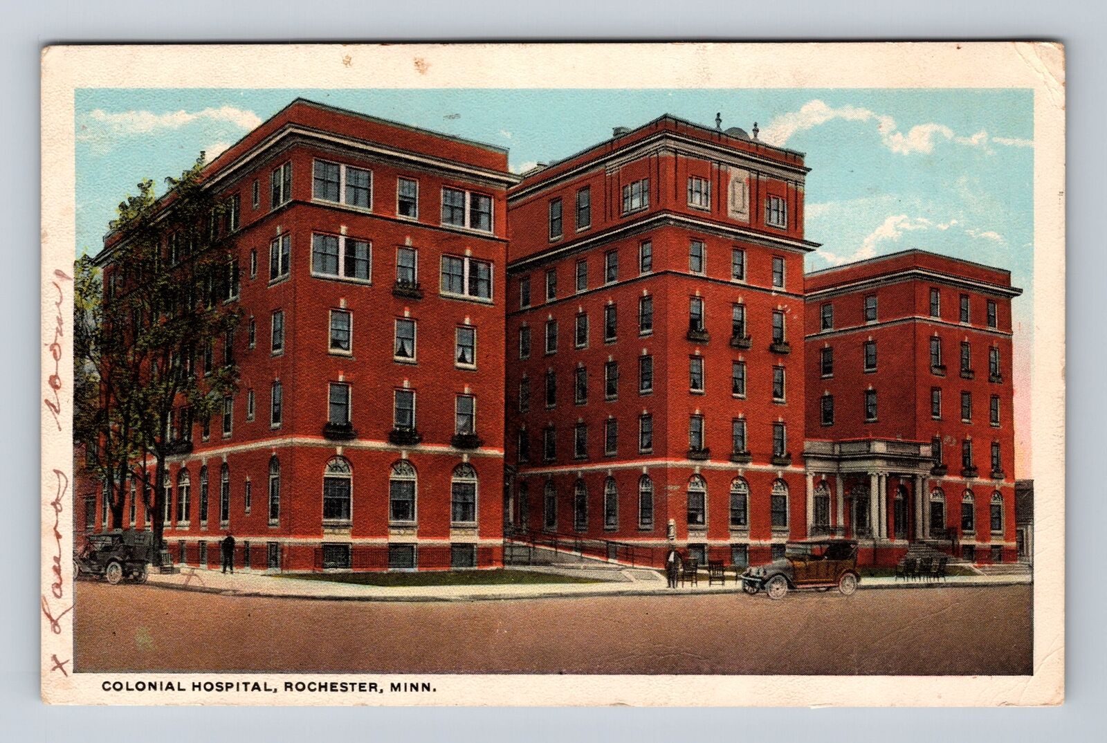 Rochester MN-Minnesota, Panoramic View Colonial Hospital Vintage Postcard