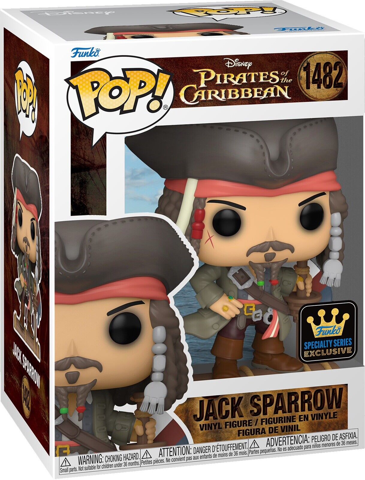 Pirates of the Caribbean Jack Sparrow Funko Pop #1482  Speciality SeriesPresell