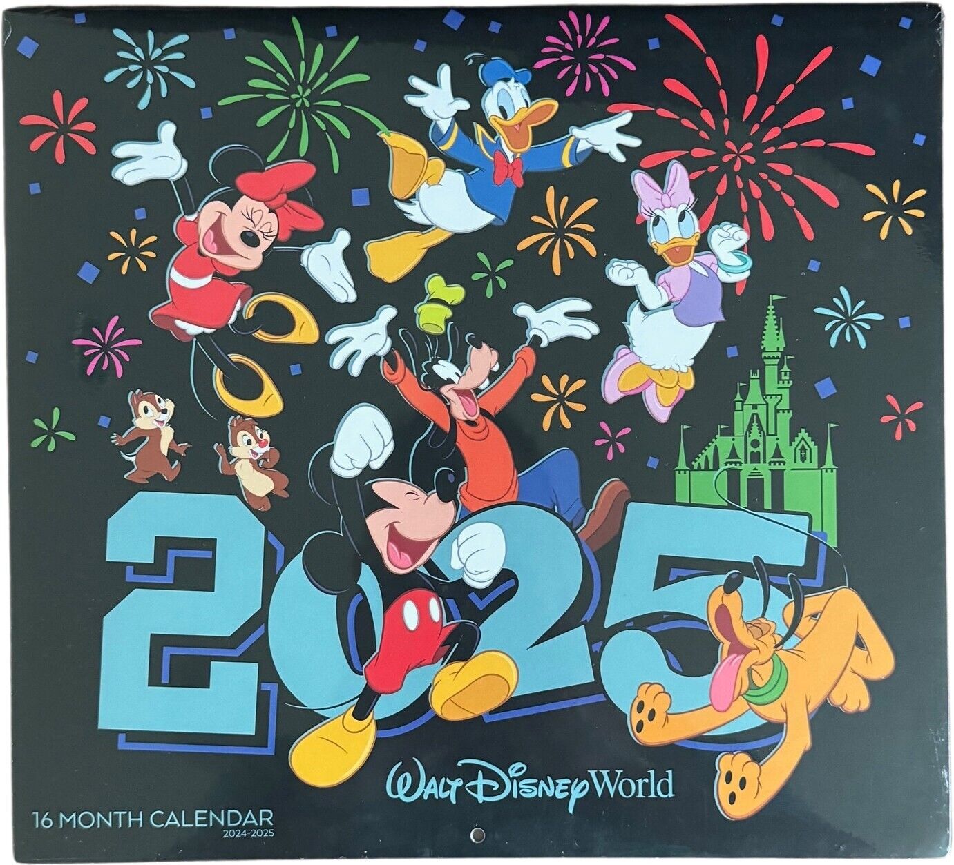 2024 - 2025 Disney Parks | Walt Disney World Full Color Calendar 16 Month Sealed