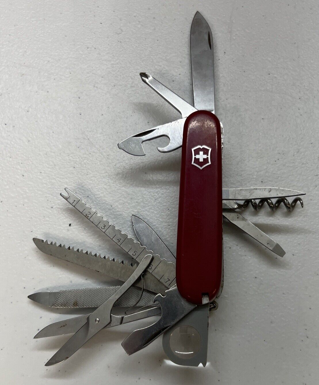 Victorinox Officier Suisse 89mm 3.5in Swiss Army Knife Red Rostfrei