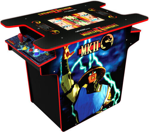 Arcade1Up Mortal Kombat/Midway Head-to-Head Gaming Table with Light Up Decks [Ne