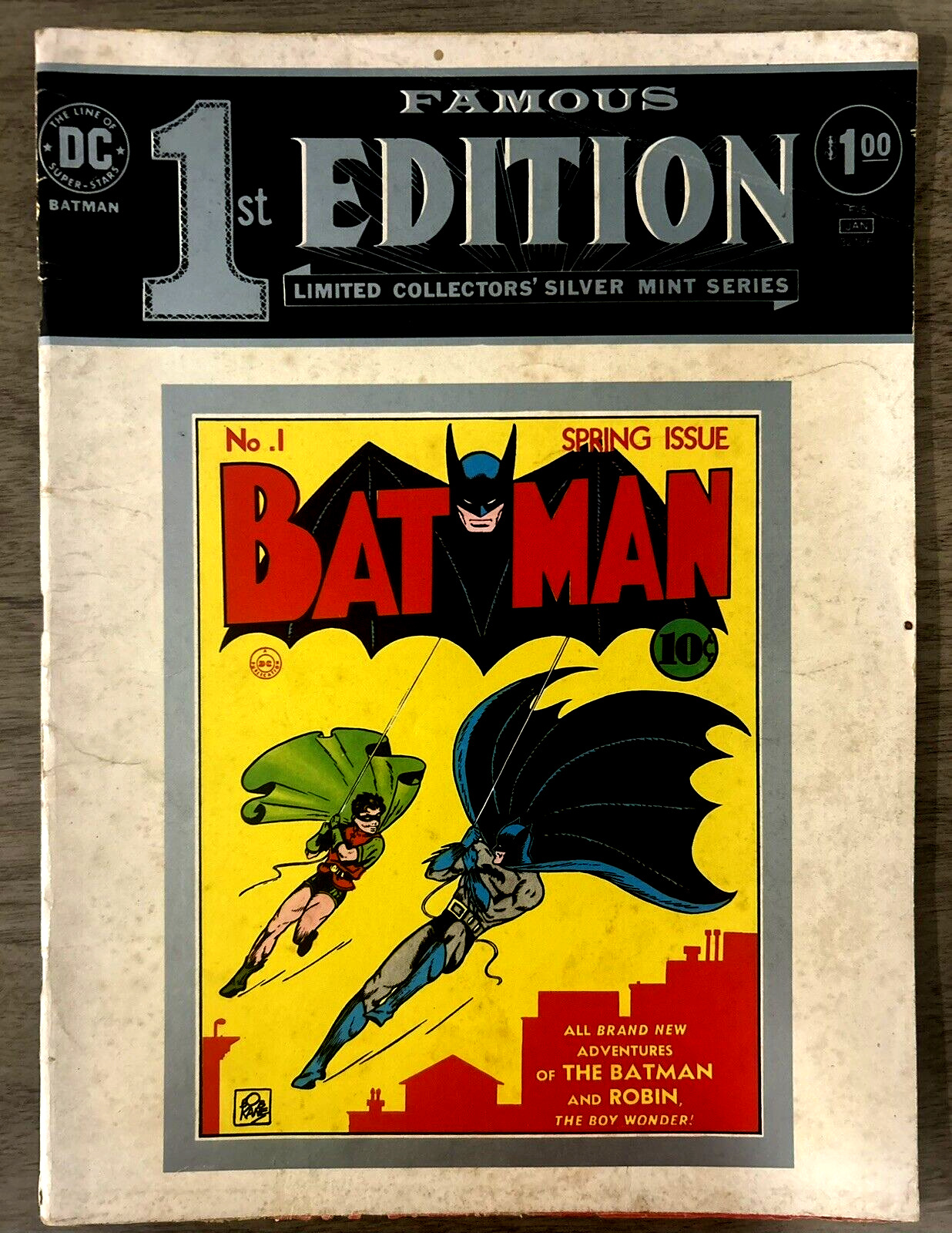 DC Famous-1st Edition Limited Collectors' Silver Mint Series 1975 BATMAN #1