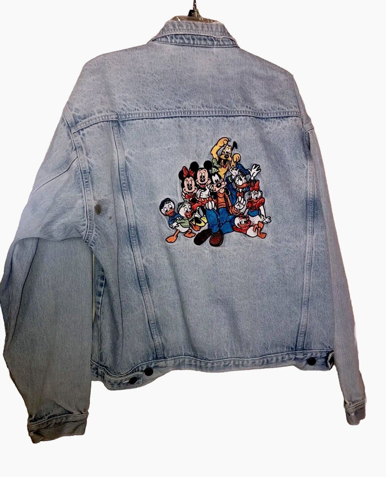 Vintage Disney Store Jean Jacket X-Large Mickey And Friends Adorable Fun