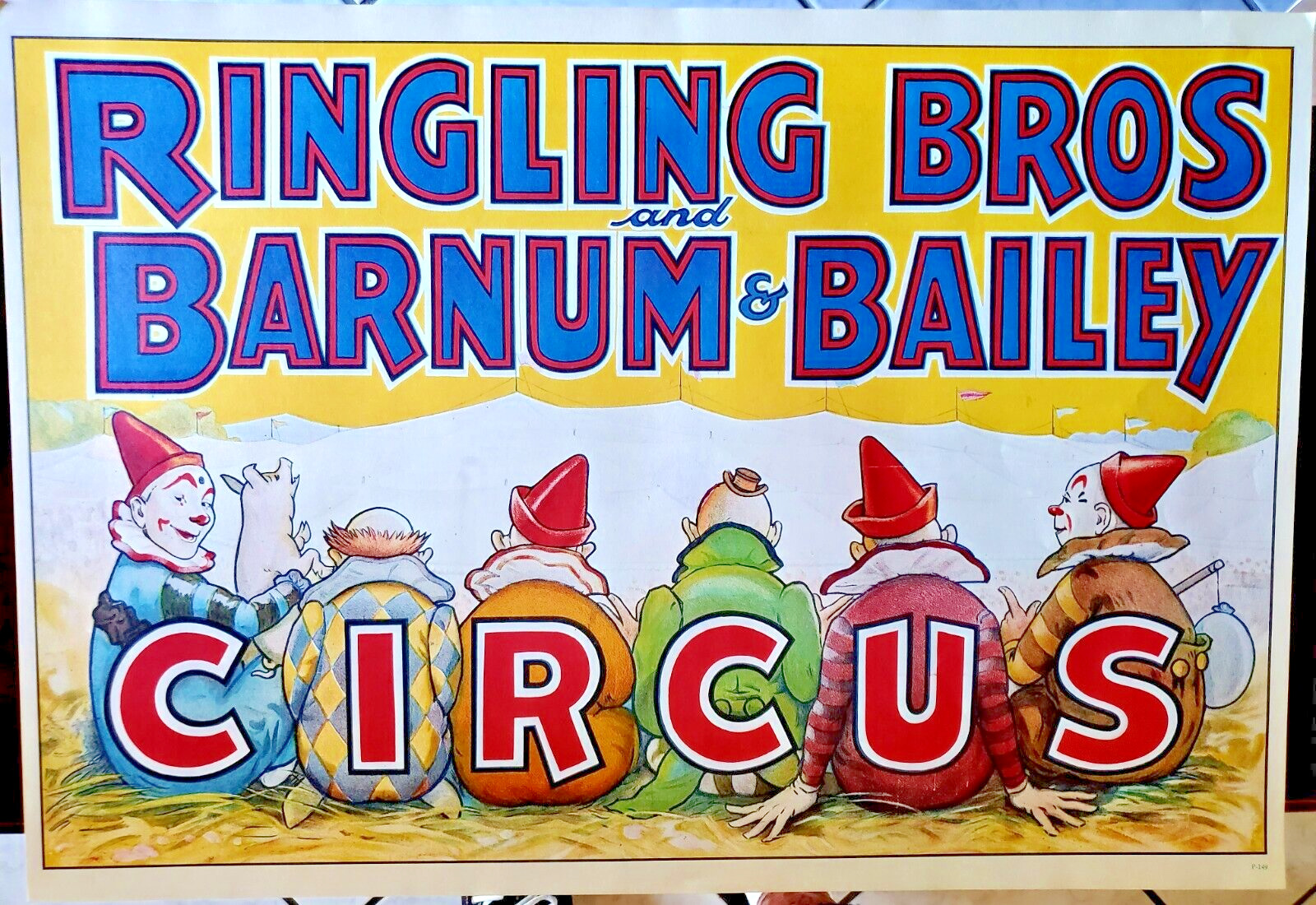 TEN **Lot Of 10 ** Original 1970s Ringling Brothers Barnum Bailey Circus Posters