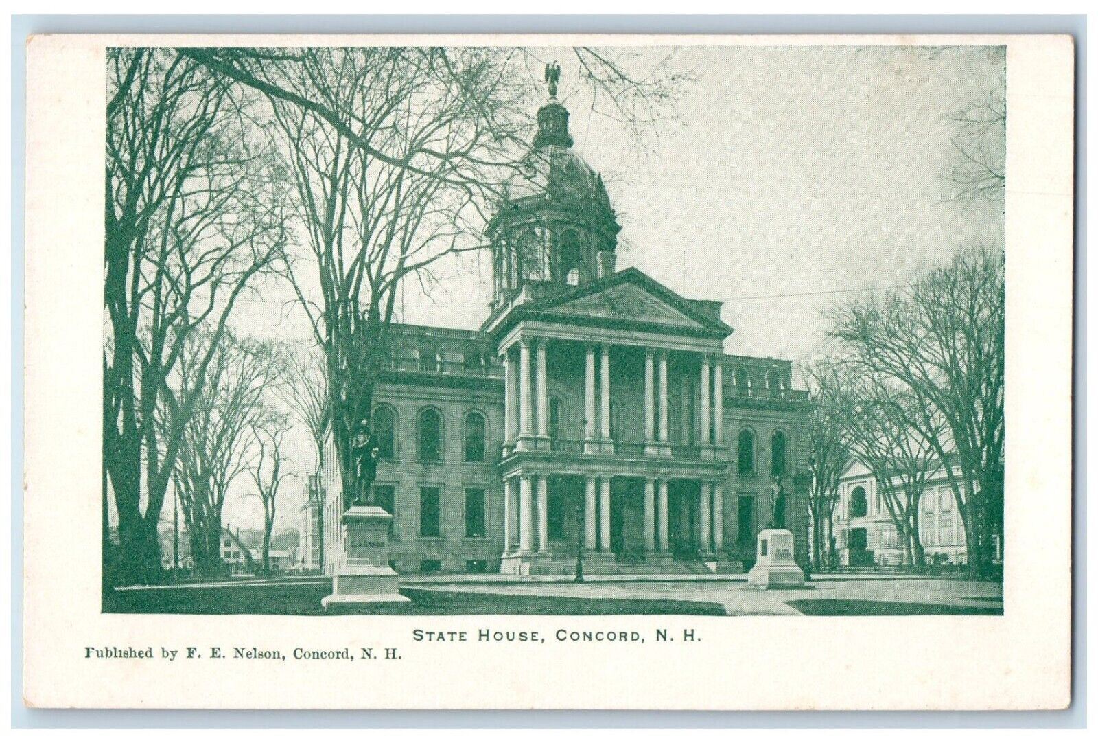 c1905 State House, Concord New Hampshire NH F.E. Nelson Antique Postcard
