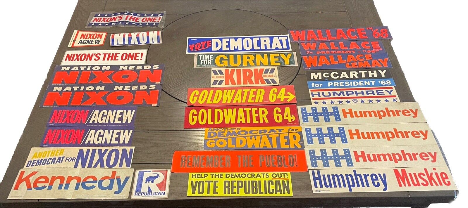 Lot of vintage political bumper stickers 28 Items