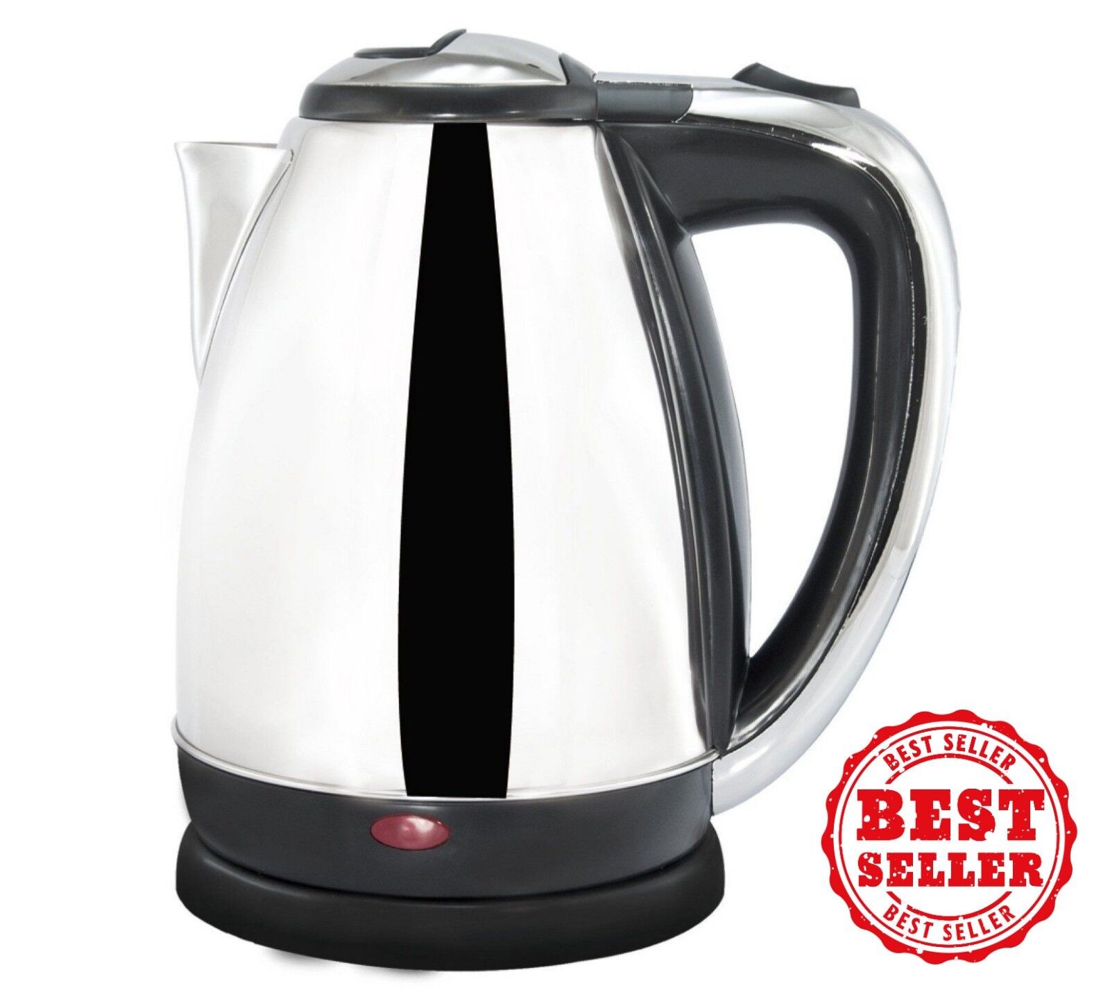 Stainless Steel Electric Tea Kettle With Light Indicator,1.9 QT Silver 