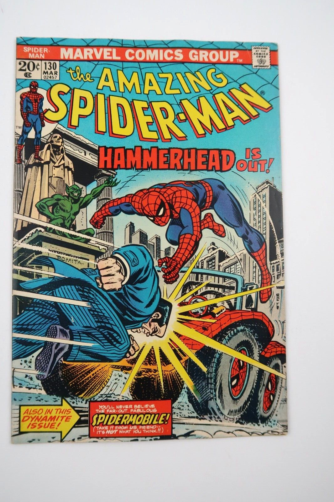 Amazing Spider-Man 130 1st Jackal Cover & 1st Spider-Mobile Marvel Comics VF/VF+