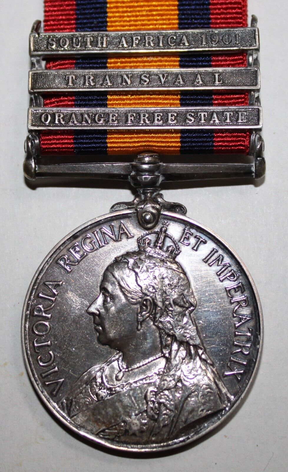 A BLACK WATCH PRIVATE'S BOER WAR QUEEN'S SOUTH AFRICA MEDAL W/3 CLASPS