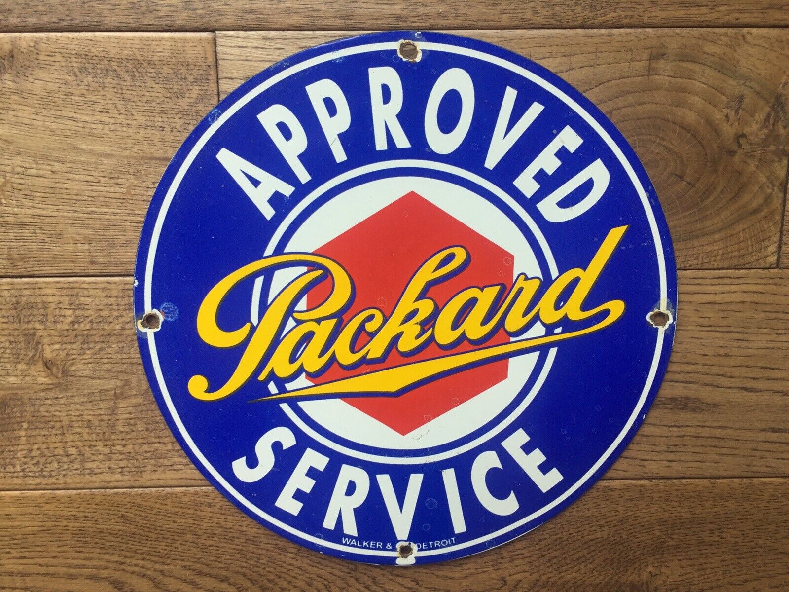 Vintage Packard Service Porcelain Sign Gas & Oil Sign