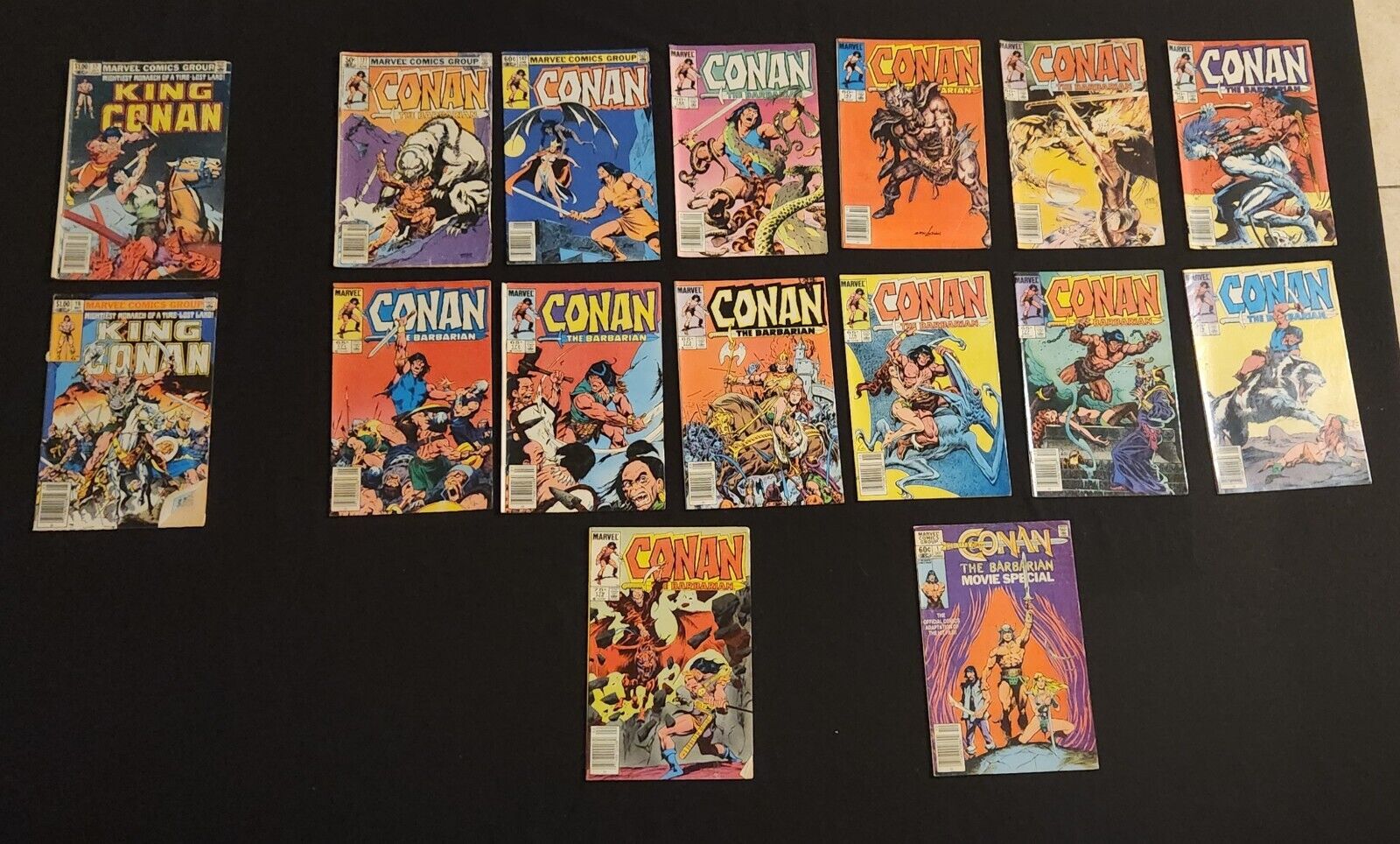 Conan 1983-1986 VINTAGE 16 Comic Book Mixed Lot