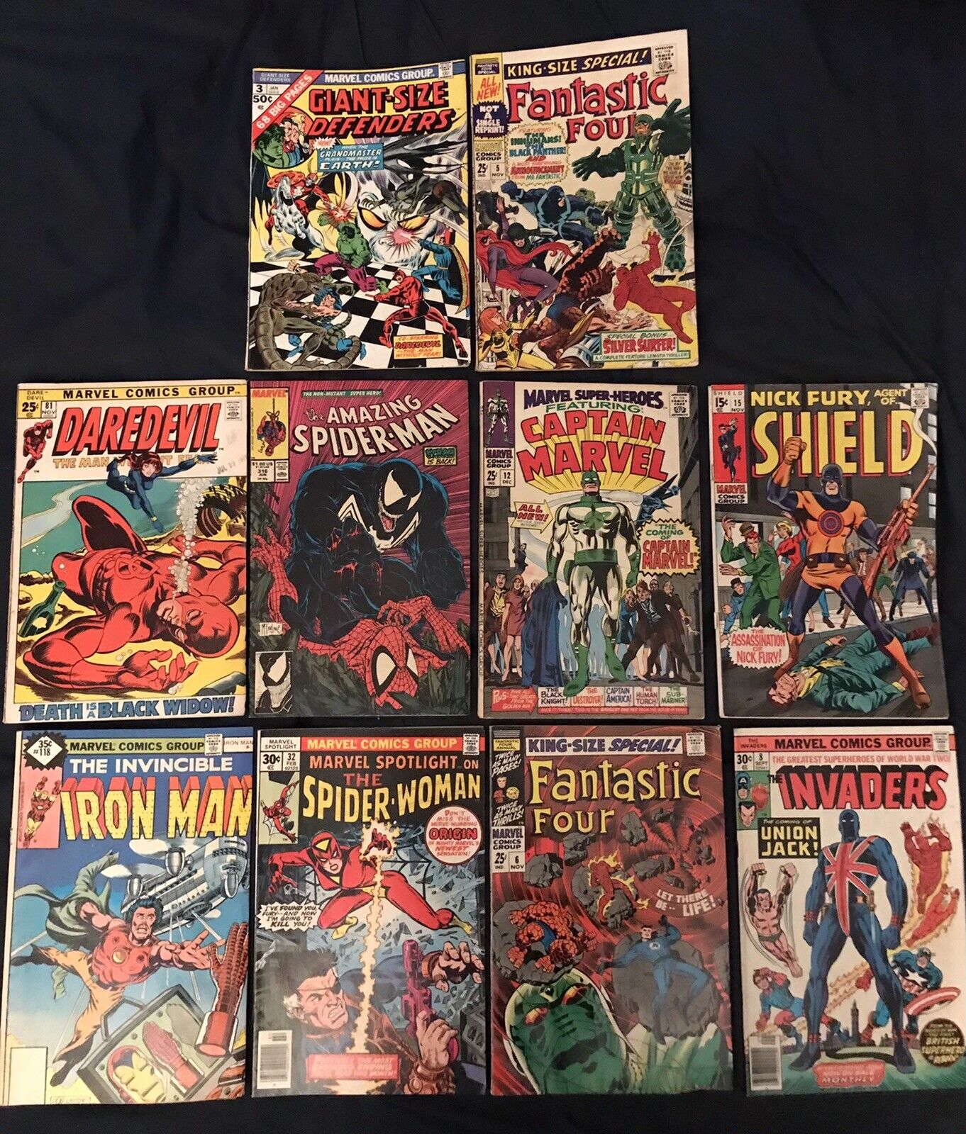 HUGE MARVEL lot of 10 KEY comics Amazing Spider-Man 316, Fantastic Four Annual 6