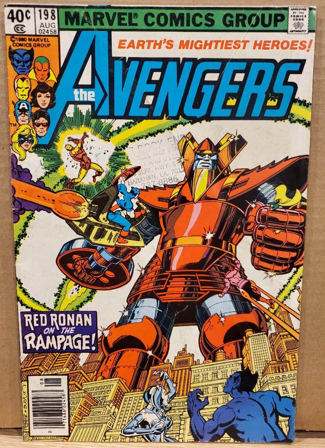 Avengers #198, 1980 Marvel Comics