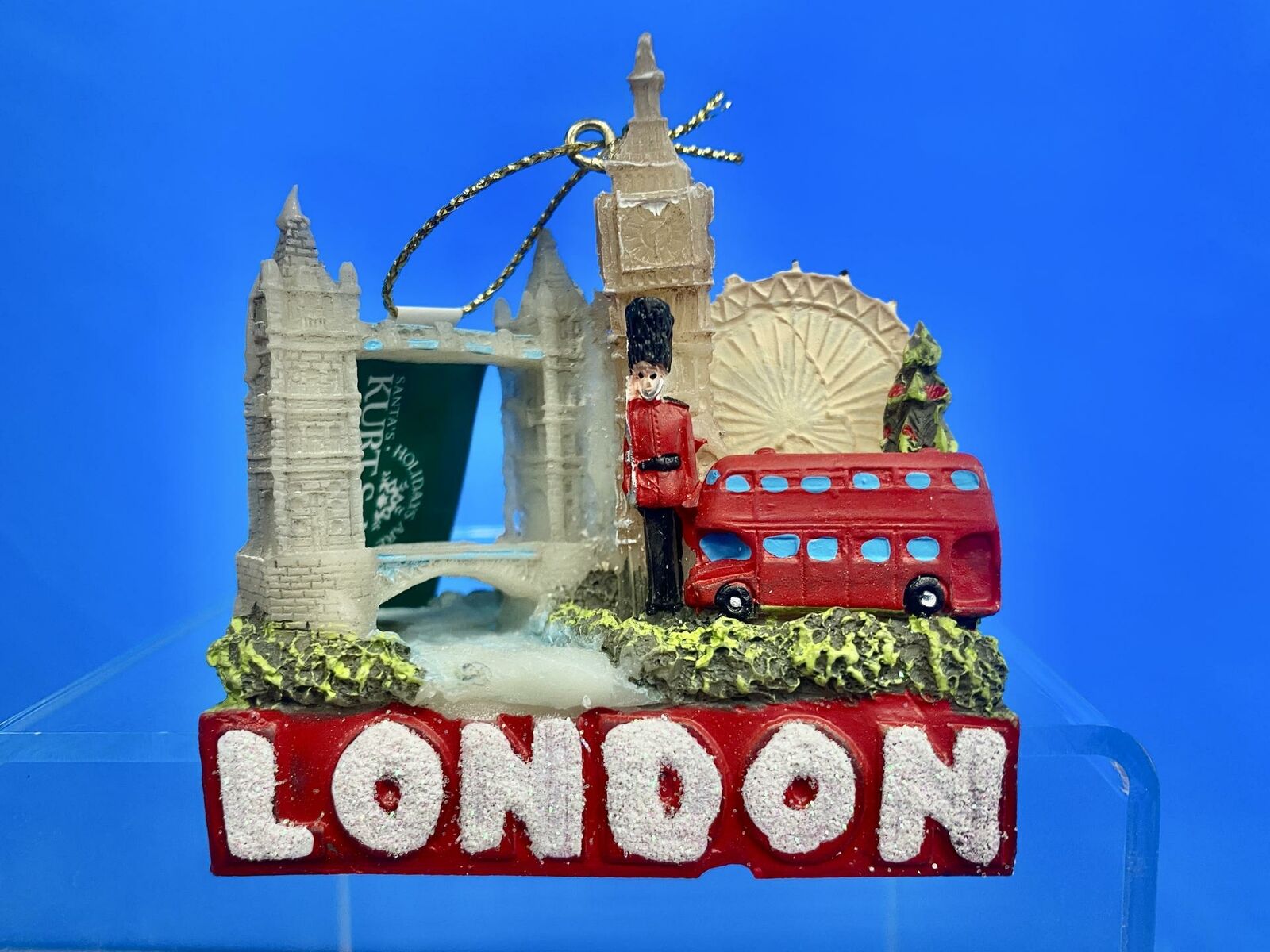 Europe Traveler City Christmas Ornament, London Skyline & Landmarks~Kurt Adler