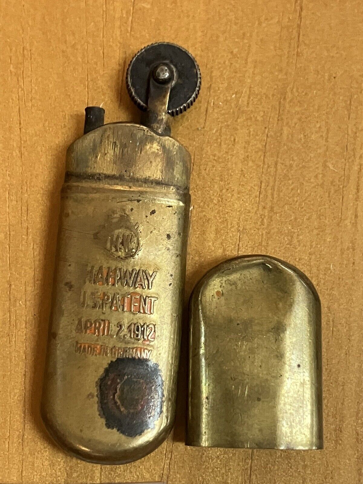 Vintage 1912 H.W. Hahway Lighter Made In Germany