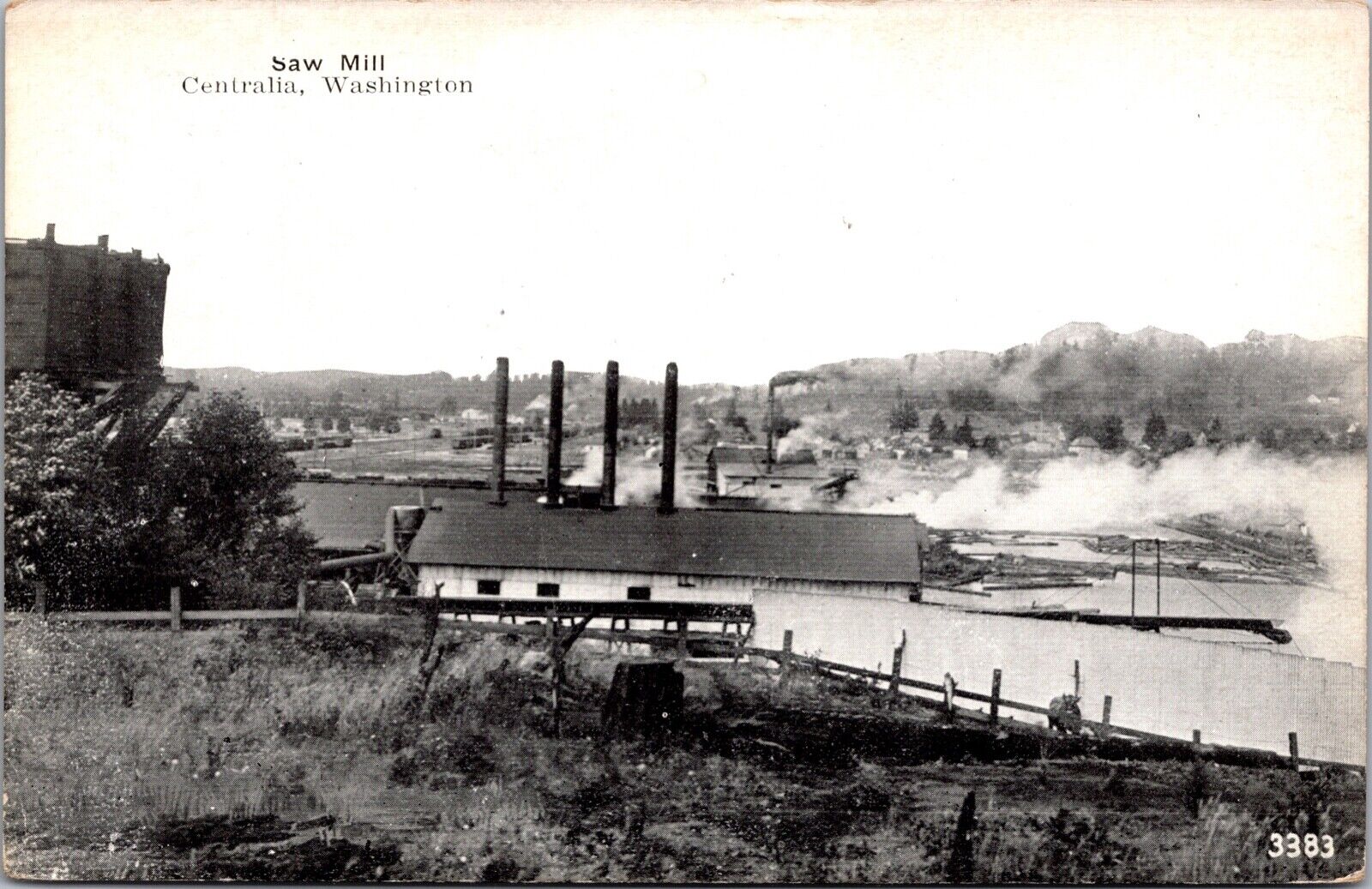 Postcard Saw Mill in Centralia, Washington~135370