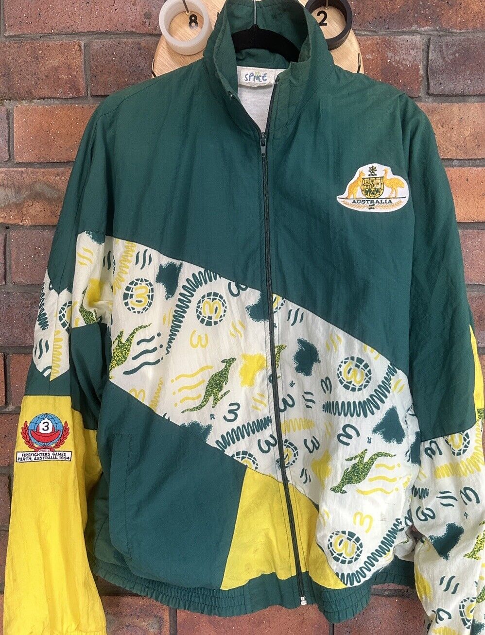 Australia Firefighter Games 1994 | Tracksuit Uniform Jacket | XL | Retro Vintage