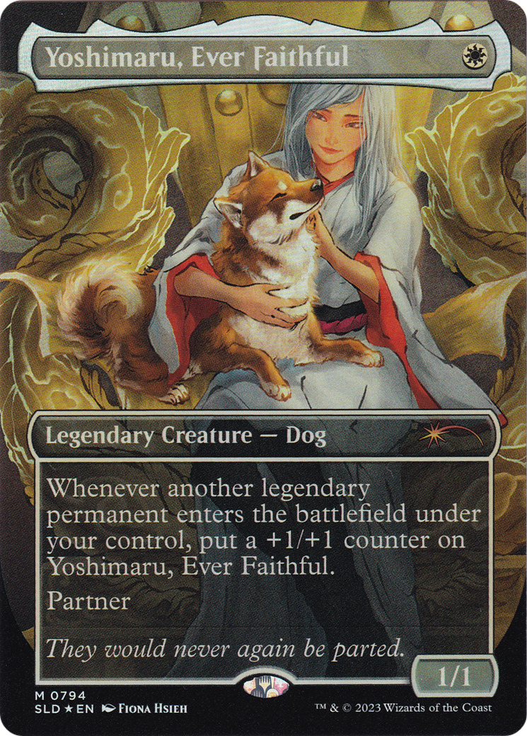 Yoshimaru, Ever Faithful - FA FOIL - SLD 794 Raining Cats and Dogs - NM EN MTG