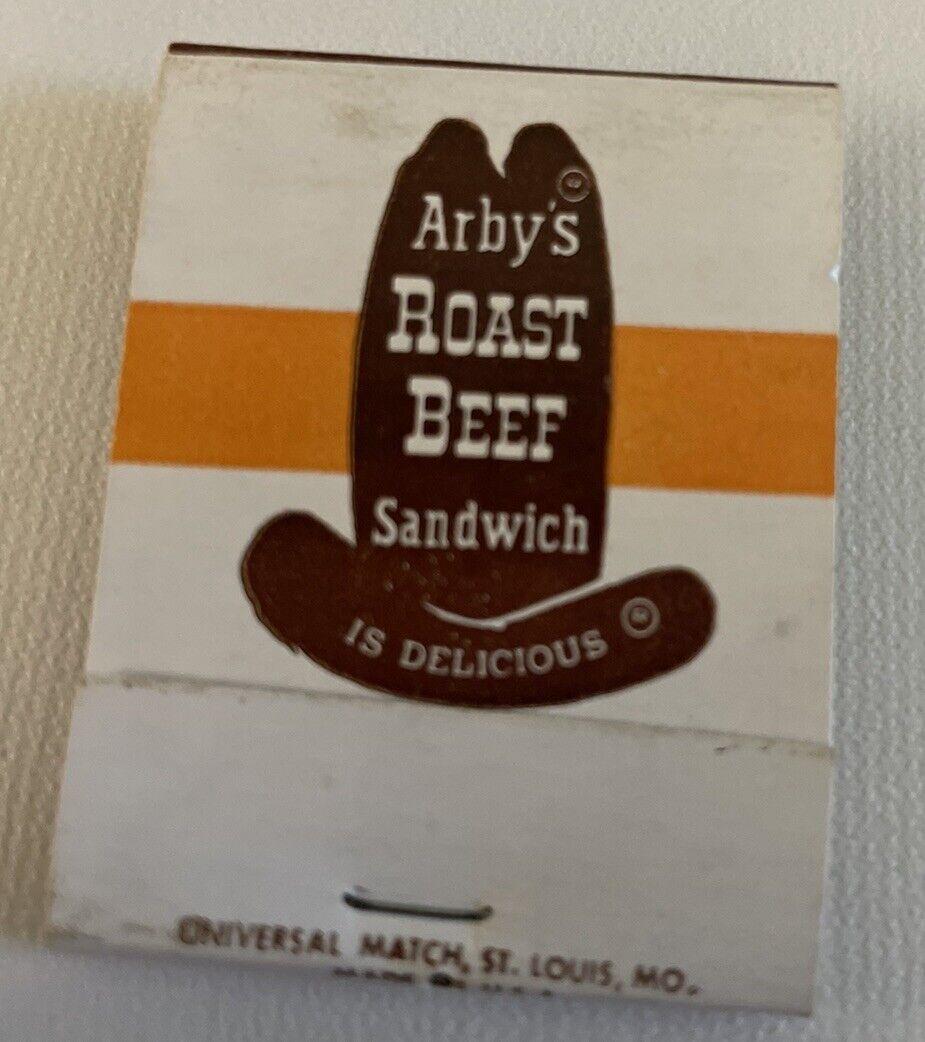 Vintage Arby’s Roast Beef Sandwich Restaurant Matchbook Unstruck
