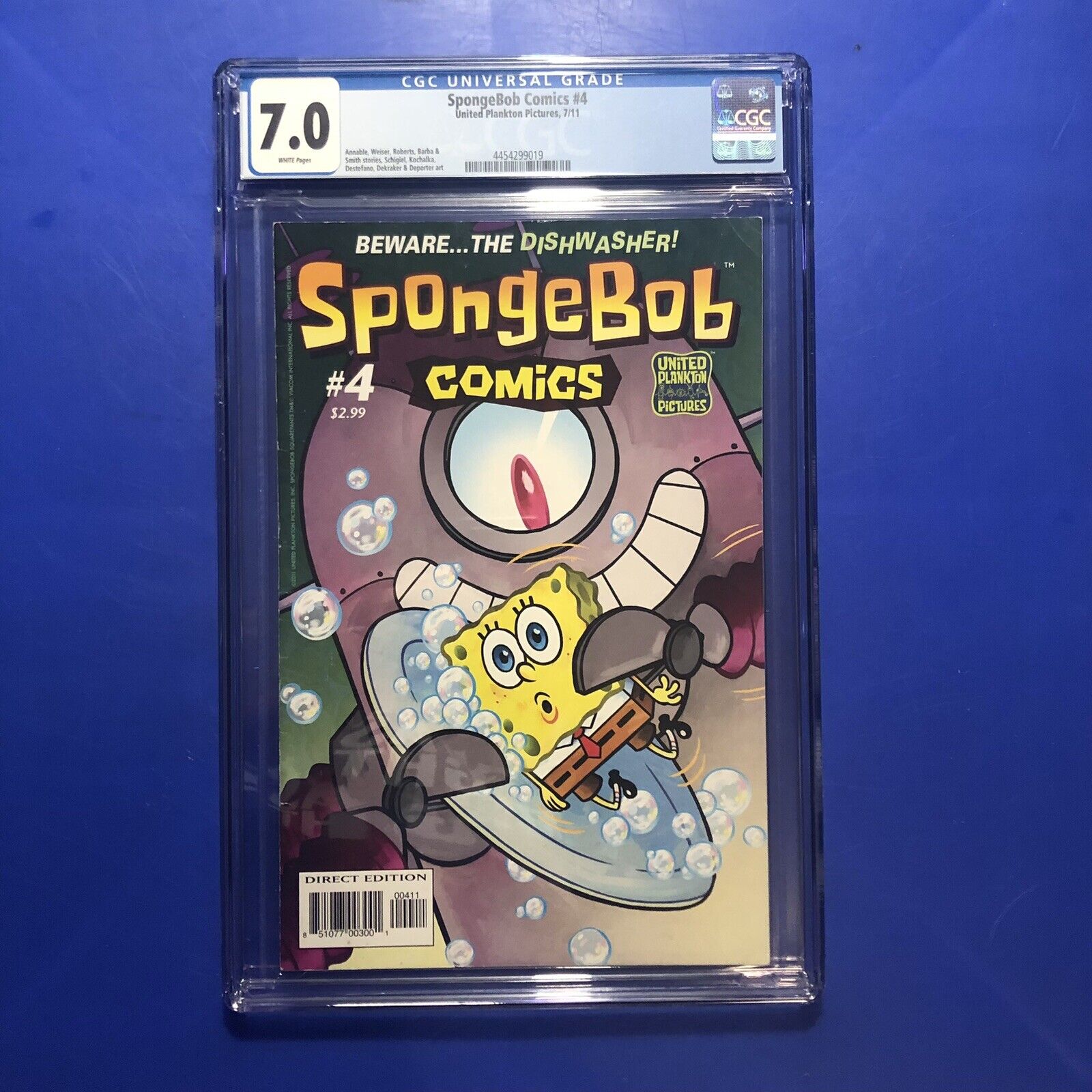 SpongeBob Sponge Bob SquarePants Comics #4 CGC 7.0 1st APPEARANCE PLANKTON 2011