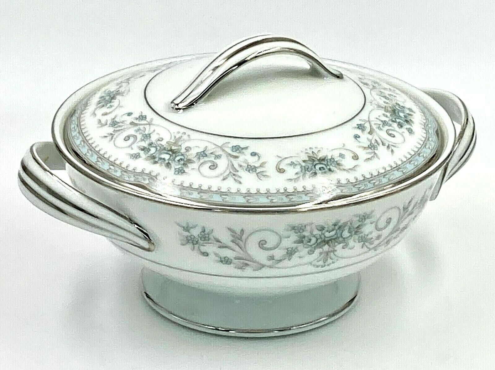 Noritake China Colburn Footed Sugar Bowl w/Lid Vintage Pattern 6107