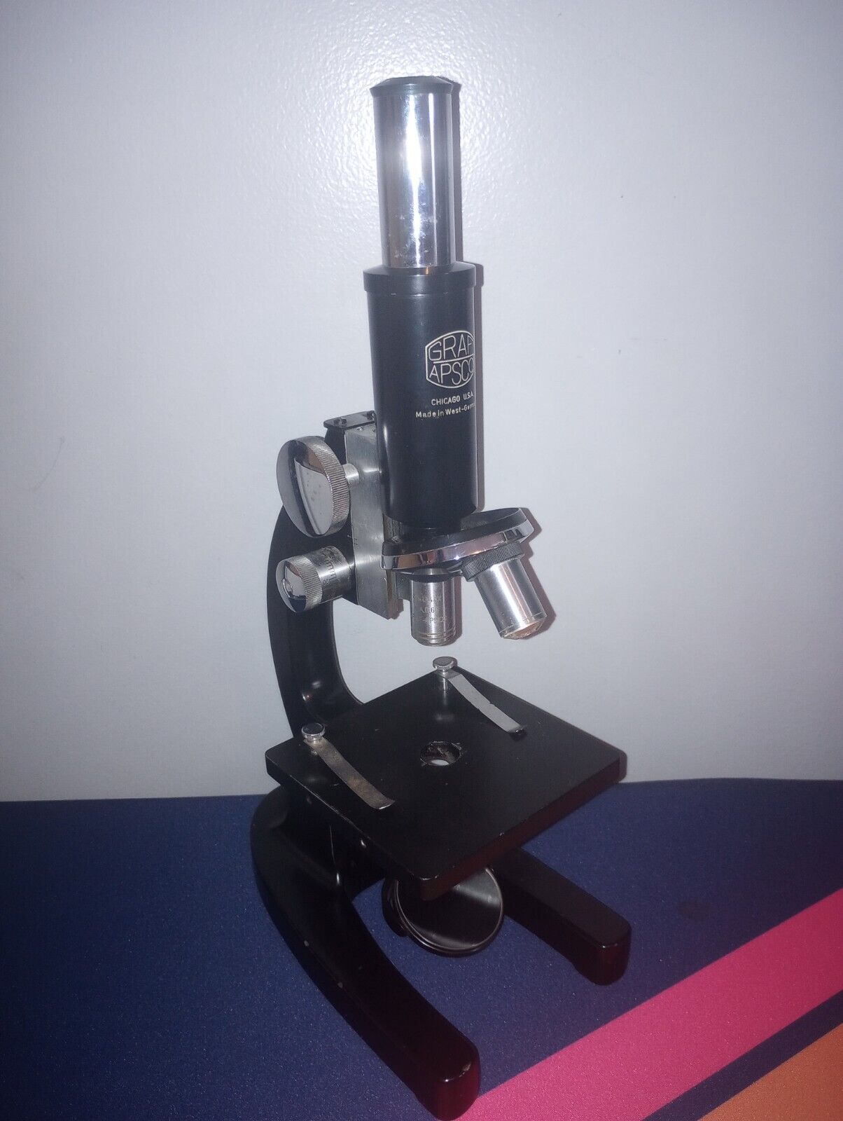 Graf Apsco Microscope West Germany Science 6016093 - Lot A
