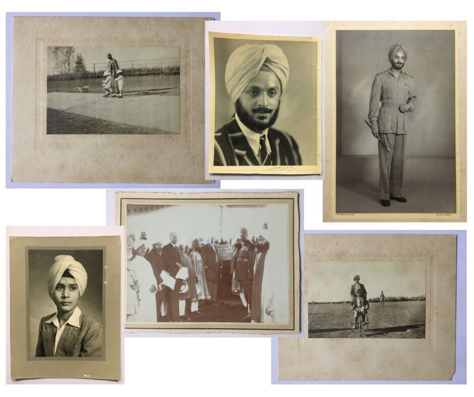 6 x India Vintage Sikh Photographs LOT SIKH ROYAL FAMILY Punjab Related. Scarce