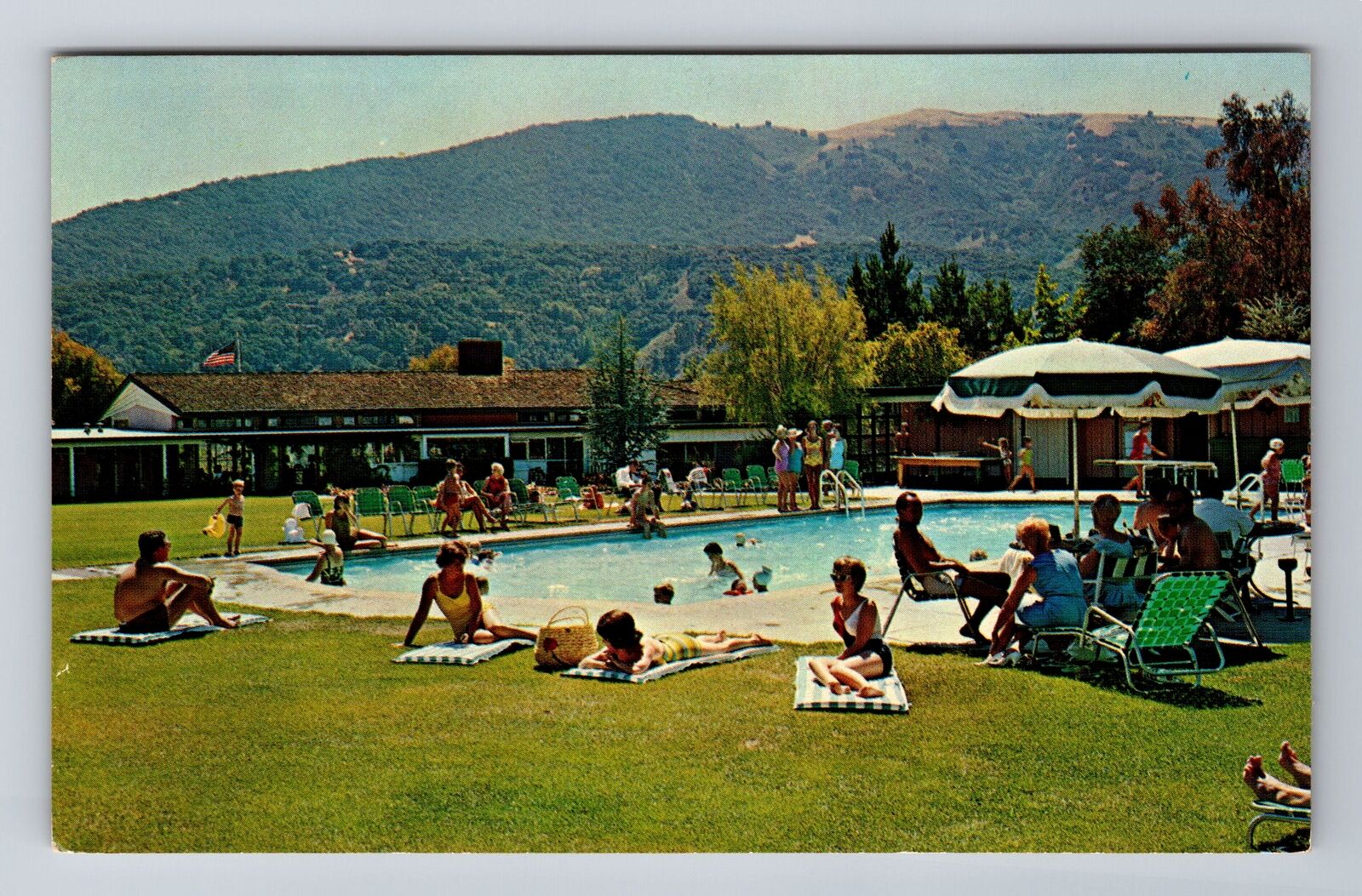 Carmel Valley CA-California, Carmel Valley Inn Advertising Vintage Postcard